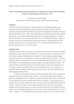 Effect of concentration of hydrogen chloride gas on chlorination