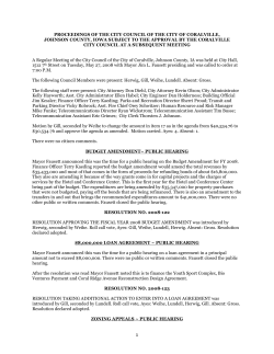 May 27, 2008 Minutes