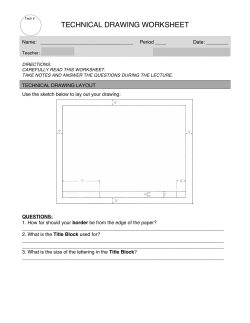 Technical Drawing Worksheet 1