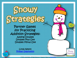 SnowyStrategiesGamesforAdditionDoubles