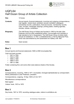 UQFL64 Half Dozen Group of Artists Collection