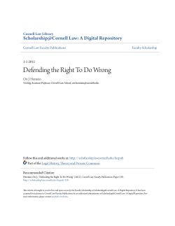 Defending the Right To Do Wrong