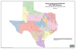 Texas Congressional Districts 1976