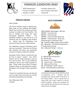 November Newsletter #4 - Fremont Unified School District