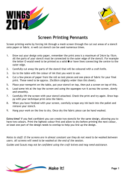 Make It! Screen Printing Pennants - Hedgehog`s Homepage