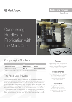 Conquering Hurdles in Fabrication with the Mark One