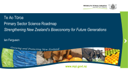 Ian Ferguson - A Science Roadmap for New Zealand`s Primary