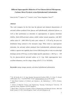 Different Supercapacitive Behavior of Two Glucose