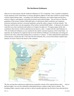 The Northwest Ordinance