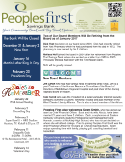 2017 January - Peoples First Savings Bank