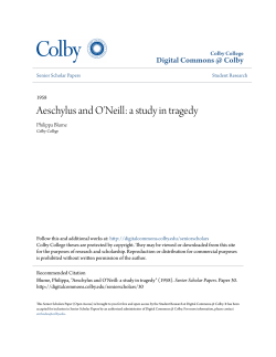 Aeschylus and O`Neill: a study in tragedy