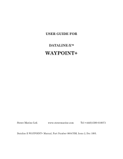 Dataline-X WAYPOINT+