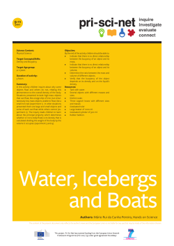 13. Water, Icebergs and Boats - Pri-Sci