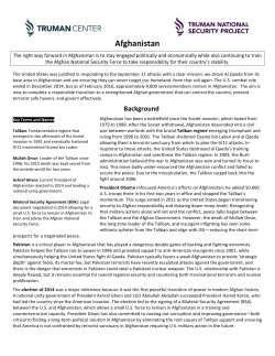 Afghanistan - Truman National Security Project