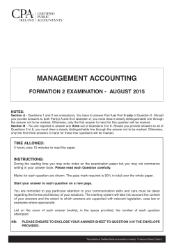 August 2015 - CPA Ireland