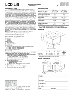 LCD Lift - Draper, Inc.