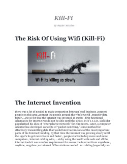 Kill-Fi The Risk Of Using Wifi (Kill