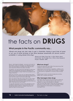 The facts on drugs - Community Services