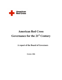 Board Report: Governance for the 21st Century