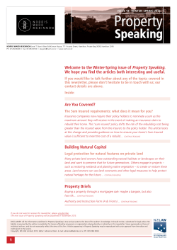Property Speaking - Norris Ward McKinnon