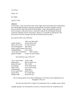 Lexi Perez ENGL 413 Dr. Ellard April 25, 2014 Abstract In this essay
