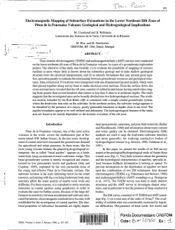 Electromagnetic mapping of subsurface formations in the lower