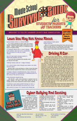 Cyber Bullying And Sexting Driving A Car Laws You May Not Know