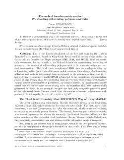 The umbral transfer-matrix method IV. Counting self