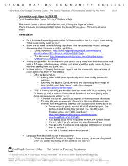 Choosing Civility - Grand Rapids Community College