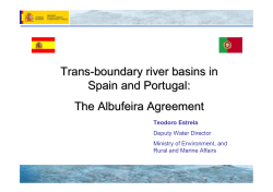 Trans-boundary river basins in Spain and Portugal: The Albufeira