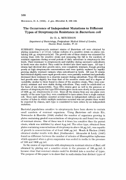 The Occurrence of Independent Mutations to Different