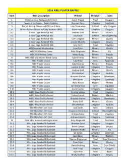 2016 NBLL PLAYER RAFFLE - secure