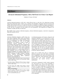 Advanced Abdominal Pregnancy with a Full