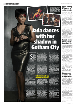 Jada dances with her shadow in Gotham City