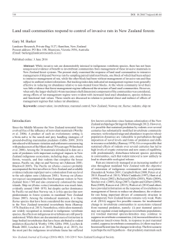 Land snail communities respond to control of invasive rats in New