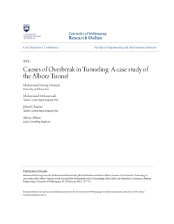 Causes of Overbreak in Tunneling: A case study