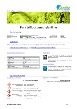 Para trifluoromethylaniline