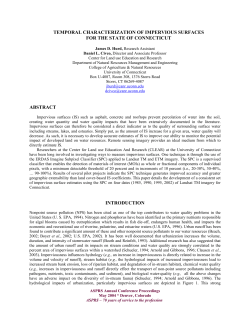 Temporal Characterization of Impervious Surfaces