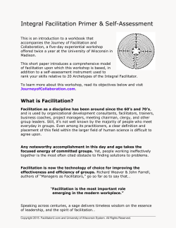 Integral Facilitation - Journey of Facilitation and Collaboration