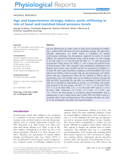 Age and hypertension strongly induce aortic stiffening in rats at