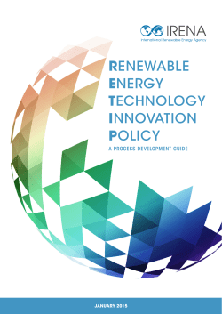 Renewable Energy Technology Innovation Policy