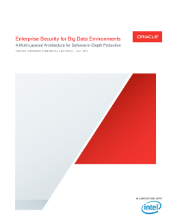 Enterprise Security for Big Data Environments