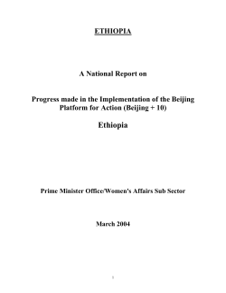 Ethiopia - the United Nations