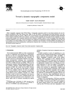 Toward a dynamic topographic components model