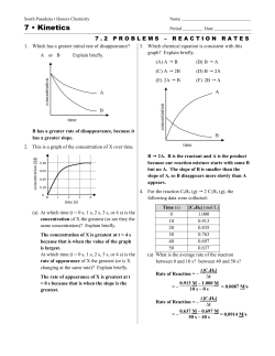 7 &bull; Kinetics