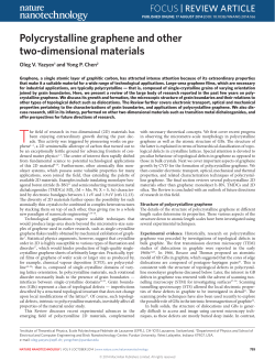 Polycrystalline graphene and other two