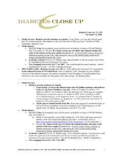 Diabetes Close Up, V2, #25