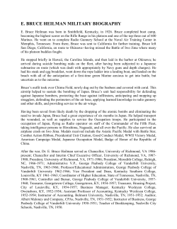 e. bruce heilman military biography