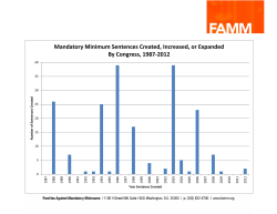 Mandatory Minimum Sentences Created, Increased, or Expanded