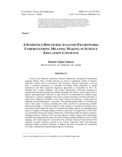 A Semiotics Discourse Analysis Framework
